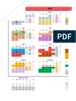 Calendarios Adultos 2024 Simplificado