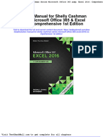 Download Full Solution Manual For Shelly Cashman Series Microsoft Office 365 Excel 2016 Comprehensive 1St Edition pdf docx full chapter chapter
