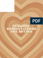 Planner Romantizando A Sua Rotina