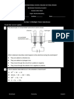 Grade 8 WS Electrochemistry