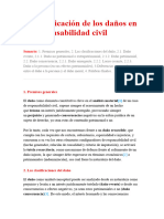 La Clasificación de Los Daños en La Responsabilidad Civil