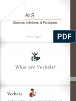Verbals - Gerunds, Infinitives, Participles
