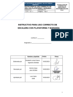 INT - TCPI - 02 - I INSTRUCTIVO para USO DE ESCALERA CON PLATAFORMA Y BARANDA.