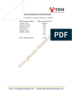 Gilsonite Chemical Composition