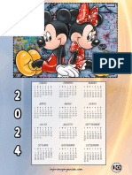 Calendario 2024 Mickey Minnie