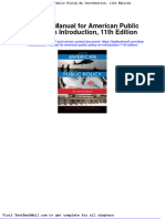 Full Solution Manual For American Public Policy An Introduction 11Th Edition PDF Docx Full Chapter Chapter