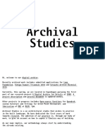 Archival Studies