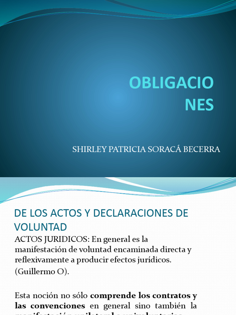 Actos y Declaraciones de Voluntad | Descargar gratis PDF | Conceptos