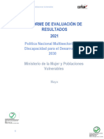 Política Nacional Multisectorial en Discapacidad para El Desarrollo Al 2030