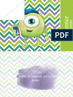 Planner Semanal Monster Inc