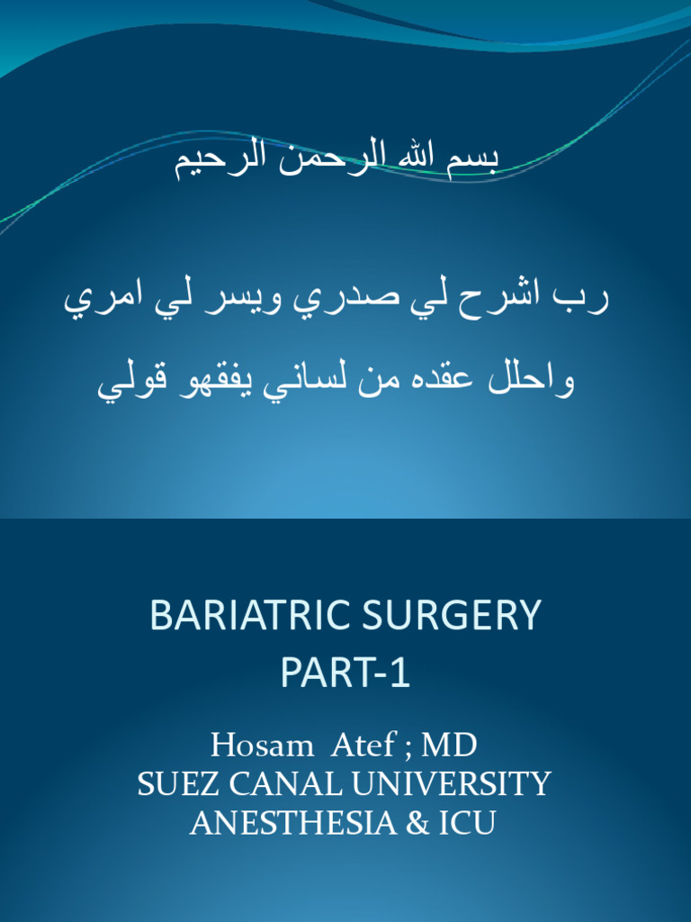 Bariatric Surgery Overview and Risks | PDF | Sleep Apnea | Heart Failure