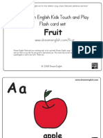 Dream English Kids Touch and Play Flash Card Set: Fruit