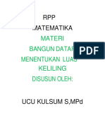 RPP Matematika: Materi Bangun Datar Menentukan Luas Keliling Disusun Oleh