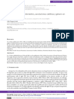 Fe y Trabajo..servicio Doméstico, Asociaciones Católicas y Género en Los Años Cincuenta