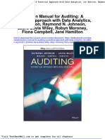 Full Solution Manual For Auditing A Practical Approach With Data Analytics 1St Edition Raymond N Johnson Laura Davis Wiley Robyn Moroney Fiona Campbell Jane Hamilton PDF Docx Full Chapter Chapter