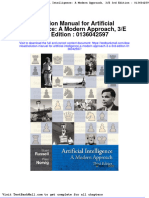 Full Solution Manual For Artificial Intelligence A Modern Approach 3 E 3Rd Edition 0136042597 PDF Docx Full Chapter Chapter