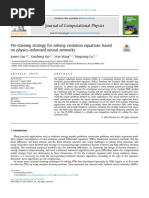 2023-Pre-Training Strategy For Solving Evolution Equations Based On Physics-Informed Neural Networks