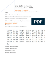 Examen Régional de Fin de Module Diagnostic D