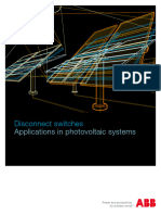 Abb Disconnect Switches Applications in Photovoltaic Systems