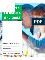 Ficha 11 Filosofía 5° / 2023: Instituto/Liceo: - Estudiante