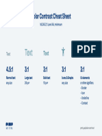 Color Contrast Text Cheat Sheet