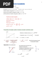 Complex Numbers SUMMARY