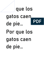 Por Que Los Gatos Caen de Pie