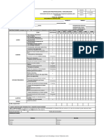 Formato Inspeccion Preoperacional Minicargador