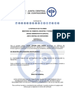 Certificado de Antecedentes JCC