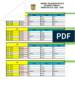 Jadwal Pelajaran SP 1