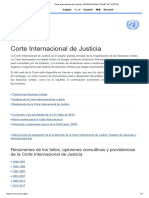 Corte Internacional de Justicia - INTERNATIONAL COURT OF JUSTICE