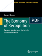 The Economy of Recognition Person, Market and Society in Antonio Rosmini by Carlos Hoevel