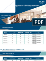 ArubaOS Virtual Appliance VM Requirements 1