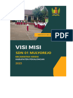 A. Dokumen Visi Misi Tujuan Sekolah - SDN 01 Mulyorejo