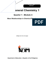 REVIEWED GeneralChemistry1 - Q1 - Mod4 - Mass Rel in Chem RXN - Version2