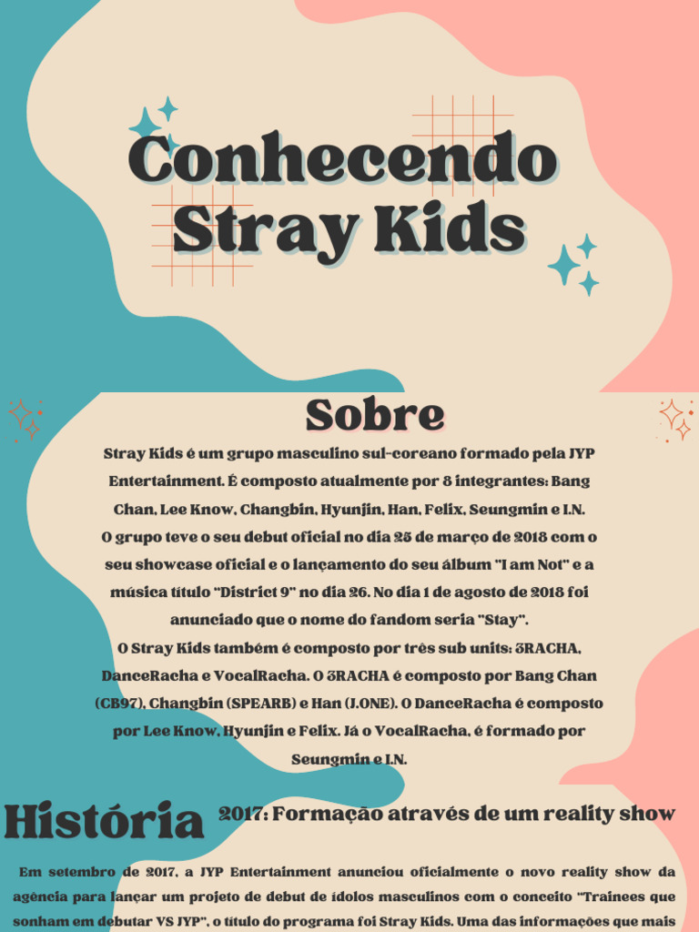 Conhecendo Stray Kids | Download grátis PDF | Artes Cênicas | Indústria ...