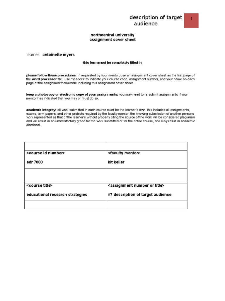 Target Audience Analysis for Trinidad Education | PDF | Homework ...