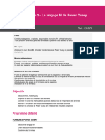 Programme Excel BI Niveau 2 - Le Langage M de Power Query