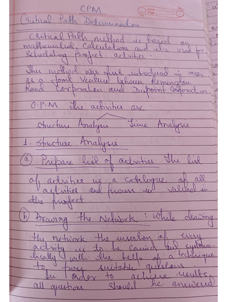 Determination Of Cpm Pdf