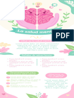 Infografía Sobre La Salud Mental Creativa Rosa y Azul