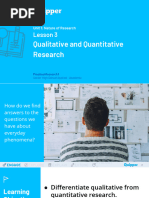 Unit 1 Lesson 3 Qualitative and Quantitative Research Learners