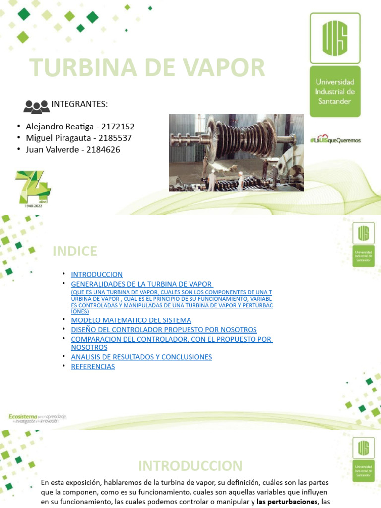 Diseño y Control de Turbinas de Vapor | PDF | Vapor | Turbina