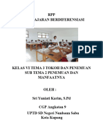 RPP Berdiferensiasi Kelas 6 Tema 3