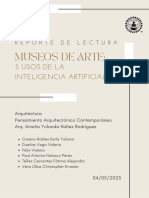 Reporte de Lectura - Inteligencia Artificial en Los Museos