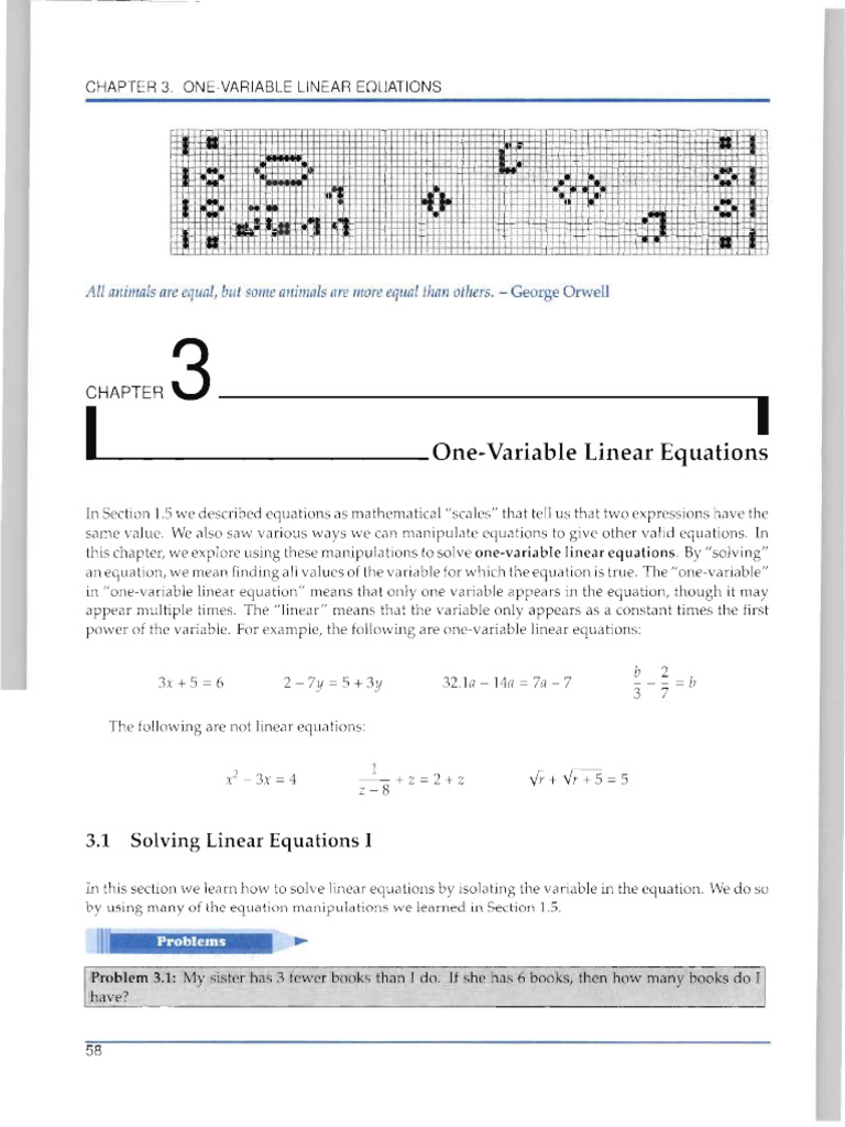 02 Introduction To Algebra - Ch03 One Variable Linear Equations - p75 ...