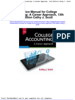 Download Full Solution Manual For College Accounting A Career Approach 13Th Edition Cathy J Scott pdf docx full chapter chapter