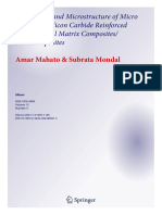 PDF Fabrication and Microstructure of Micro and Nano Silicon Carbide Reinforced Copper Metal Matrix Composites Nanocomposites - Compress
