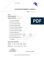 HR Formato de Solicitud de Licencias y Permisos