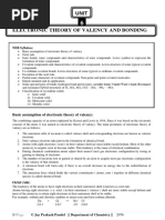 Electronic Theory of Valency &bonding