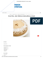 Pastel de Peras Bourdaloue - Cocineros Argentinos